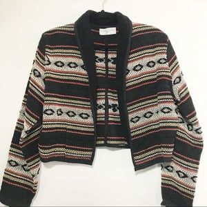 Boho Tribal Southwestern Cropped Jacket